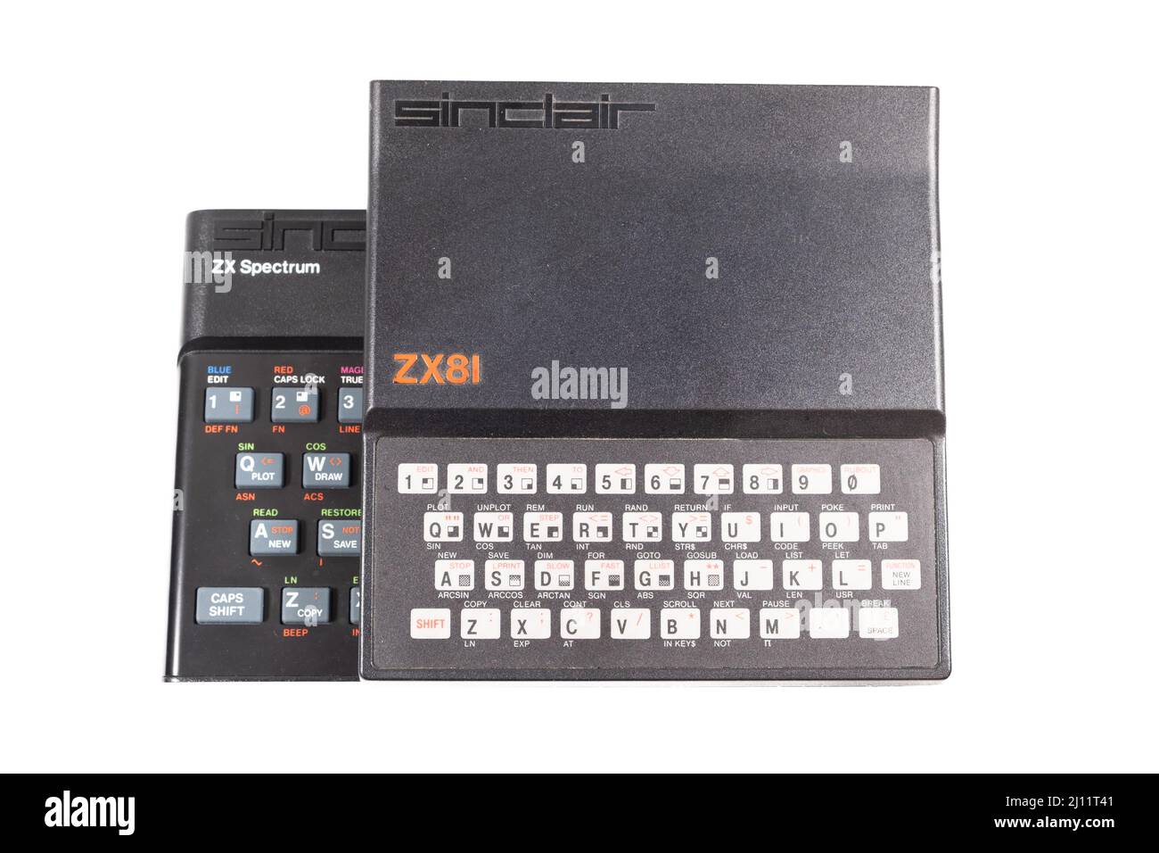 Sinclair ZX Spectrum - zx81 - Spectrum+ 128k -23rd April 2022 is the 40th anniversary of the release of Sir Clive Sinclair's computer Stock Photo