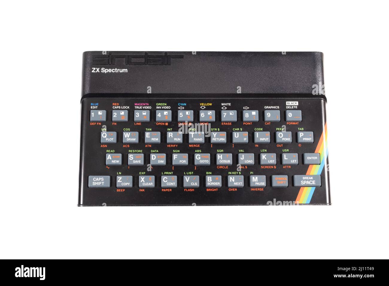 Sinclair ZX Spectrum - 23rd April 2022 is the 40th anniversary of the release of Sir Clive Sinclair's 3rd mass market cheap home computer. Stock Photo