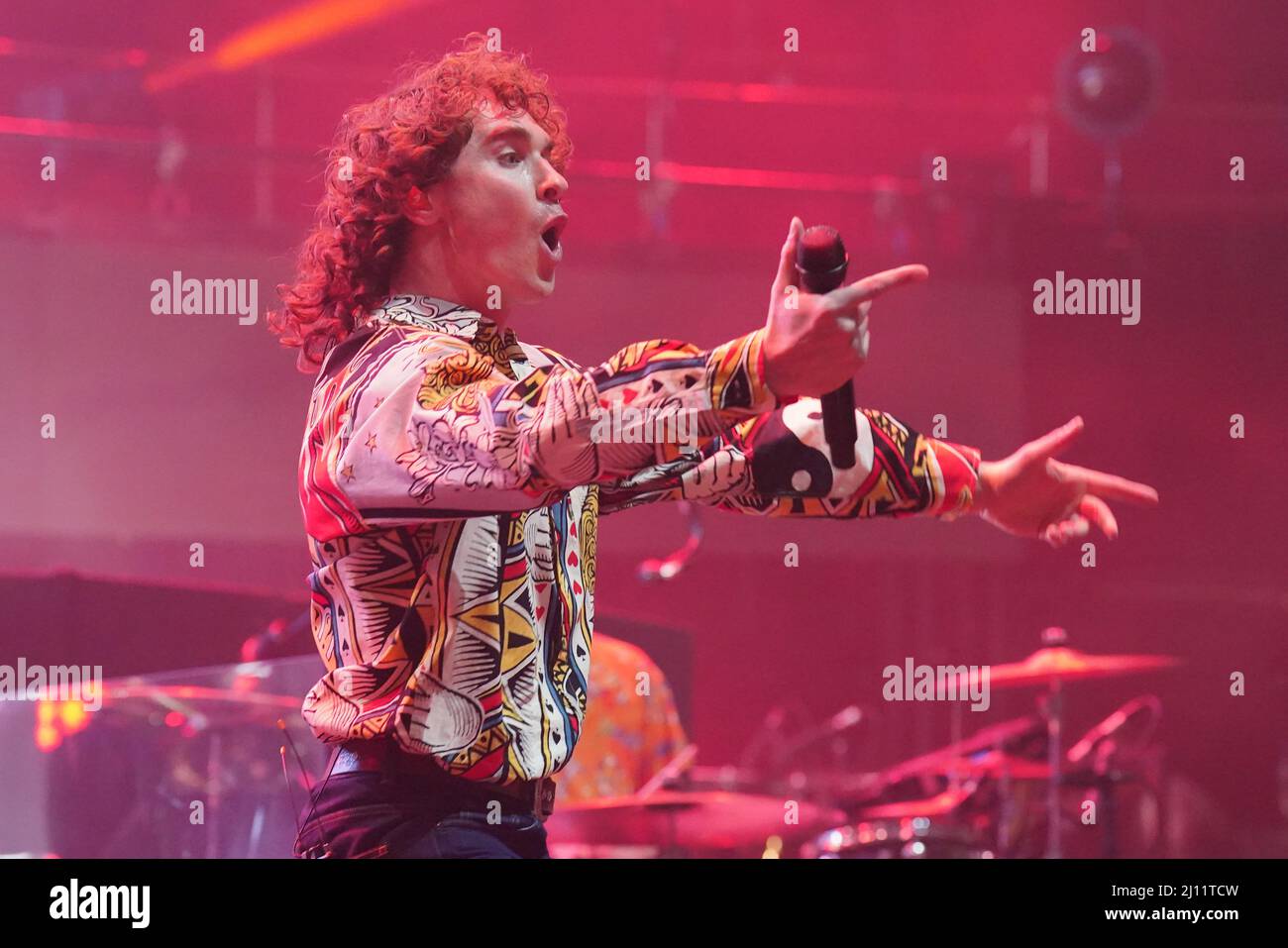 Rob Damiani of Don Broco, performing during the Teenage Cancer Trust