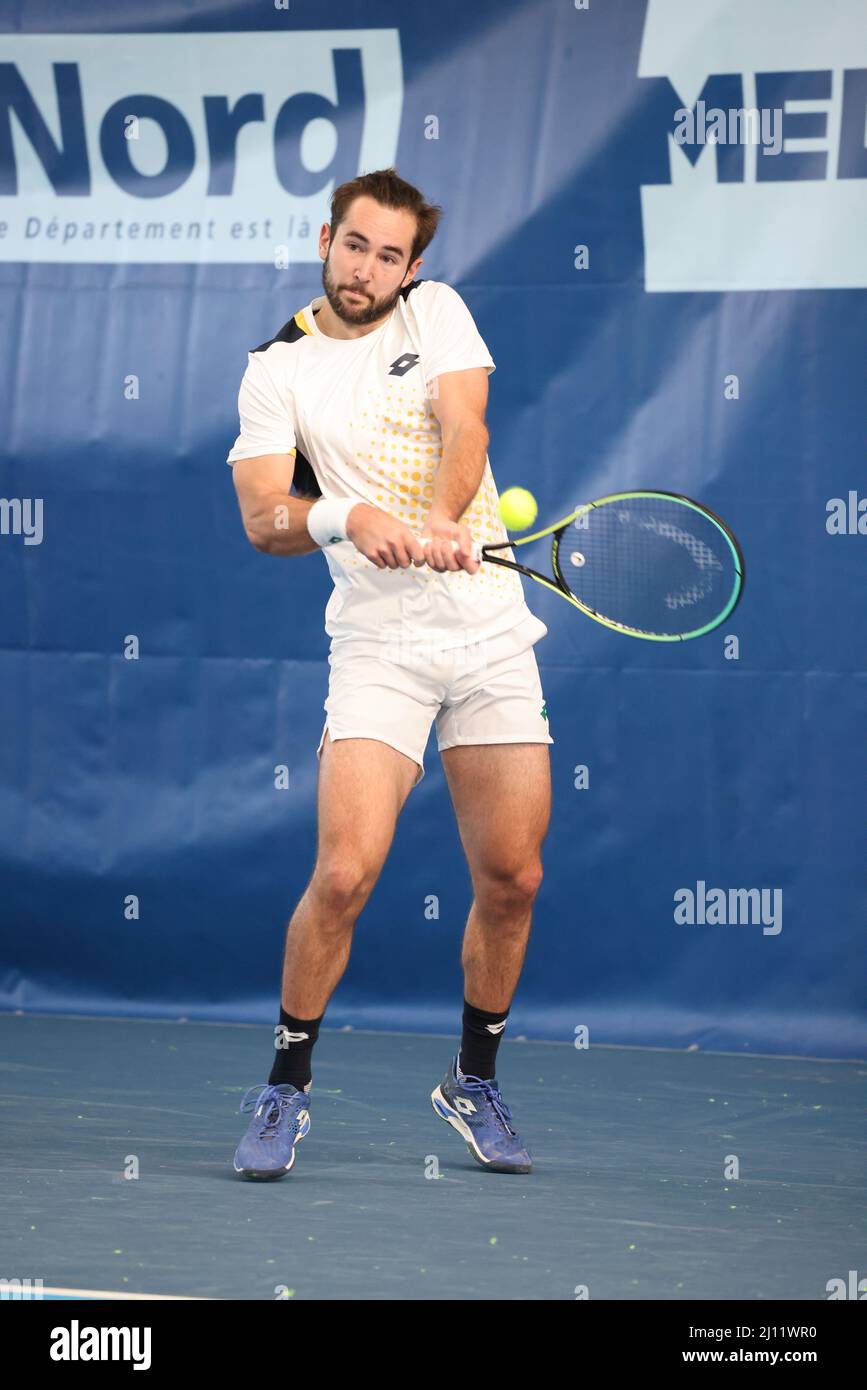 Viktor Durasovic during the Play In Challenger 2022, ATP Challenger Tour  tennis tournament on March 21,