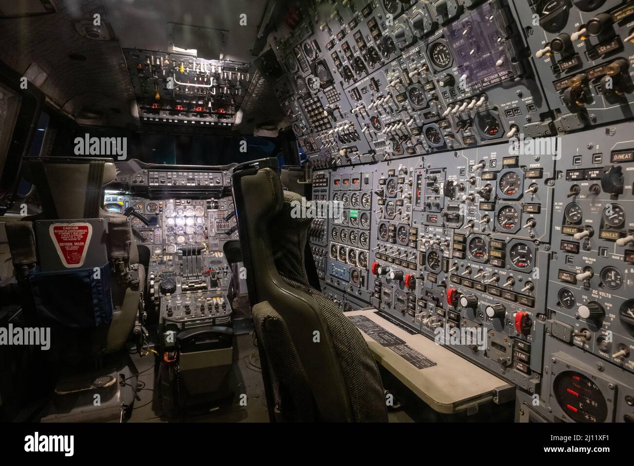 A General View Of The Cockpit Of The Concorde G BOAF Alpha Foxtrot At 