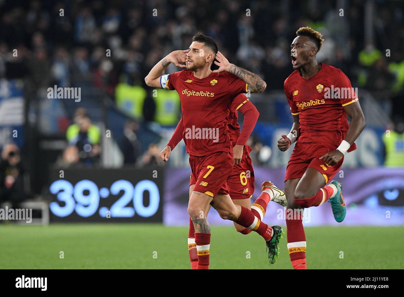 SERIE a FOOTBALL MATCH AS ROMA VS GENOA FC at OLYMPIC STADIUM in ROME on  FEBRUARY, 5TH 2022 Editorial Stock Photo - Image of score, february:  240717663