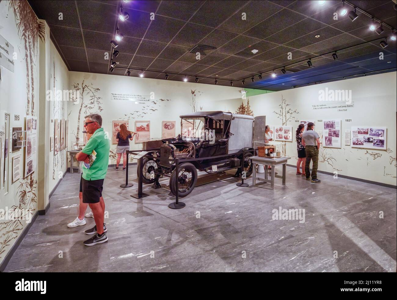 The museum at the Edison and Ford Winter Estates in Fort Myers Florida USA Stock Photo