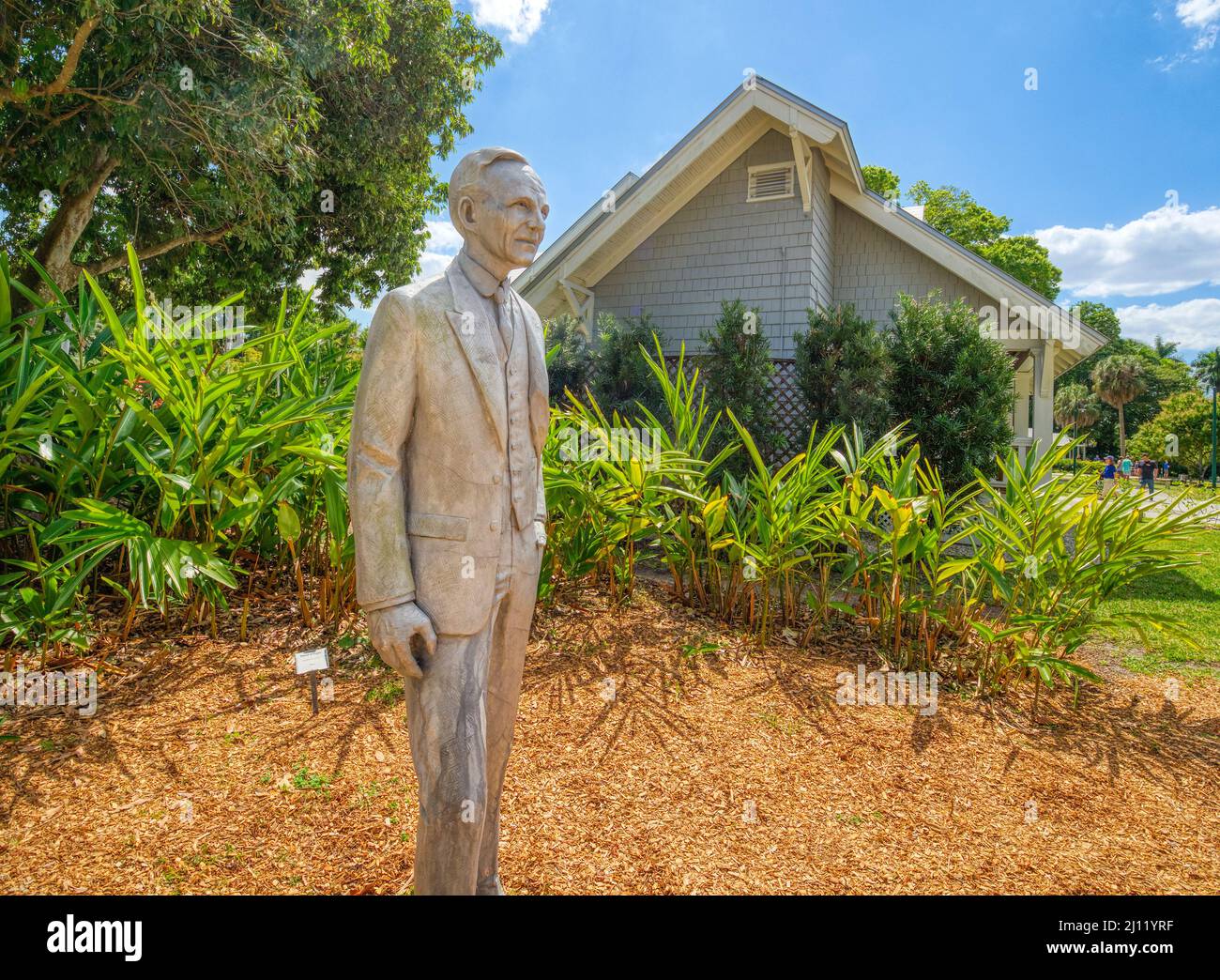 Henry Ford statue at the Edison and Ford Winter Estates in Fort Myers