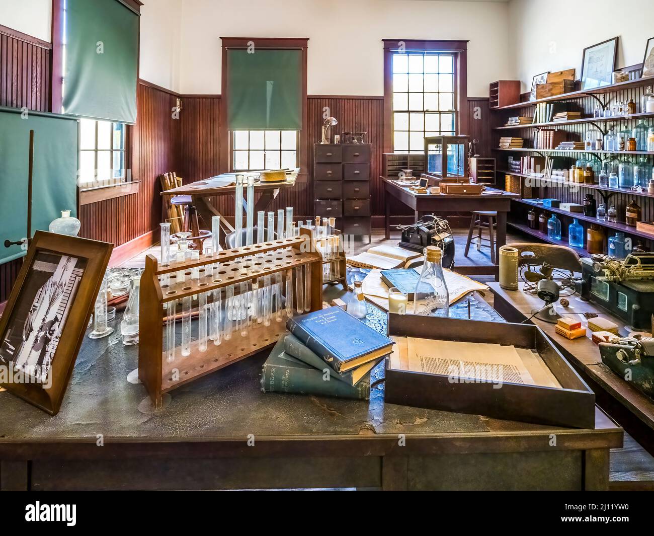 The Lab at the Edison and Ford Winter Estates in Fort Myers Florida USA Stock Photo