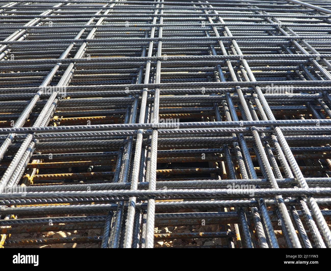 Iron reinforcement. Steel Rebars for reinforced concrete construction