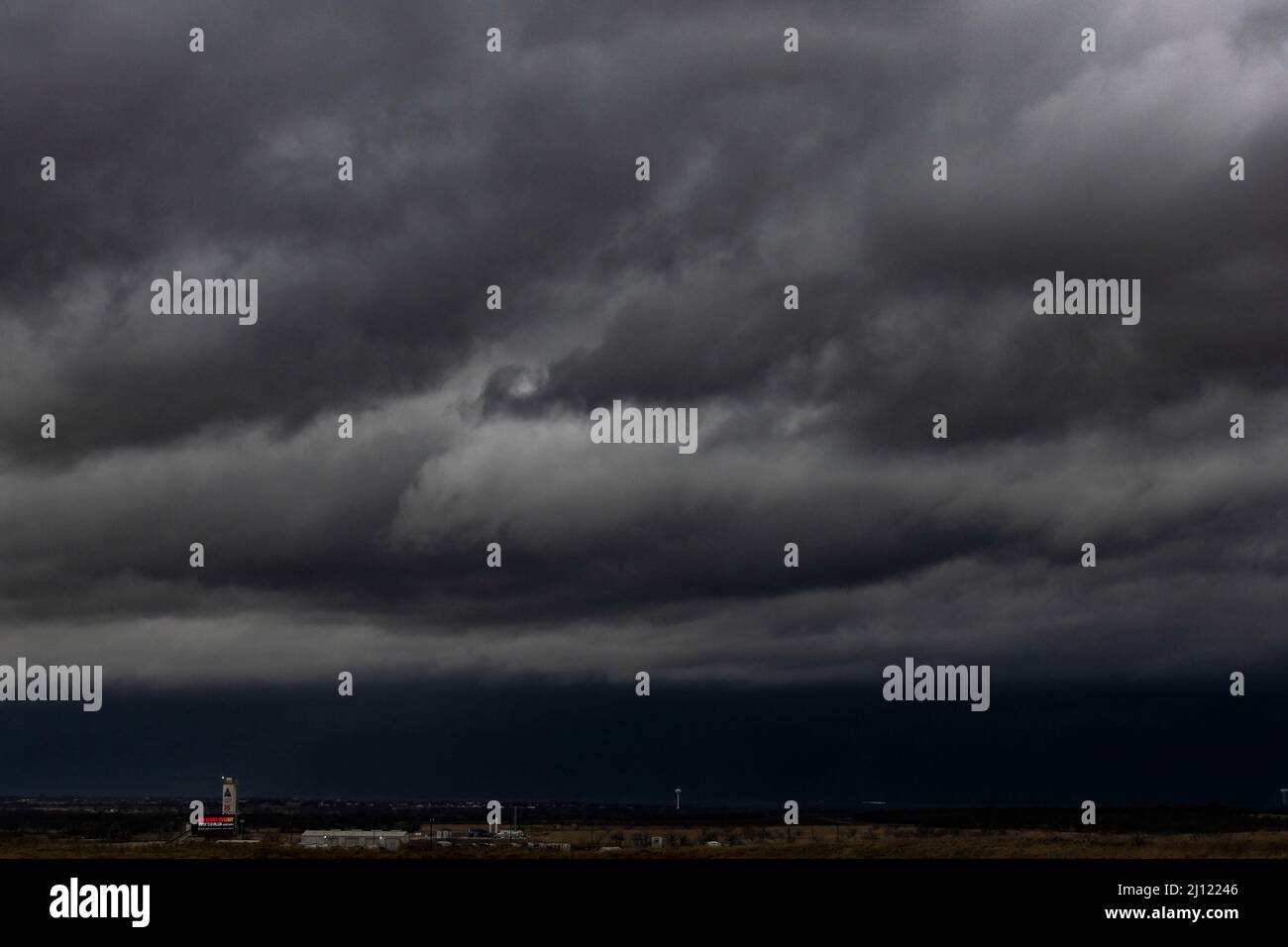 ARGYLE, TEXAS, USA. 21st Mar, 2022. Texas bad weather hits the Dallas