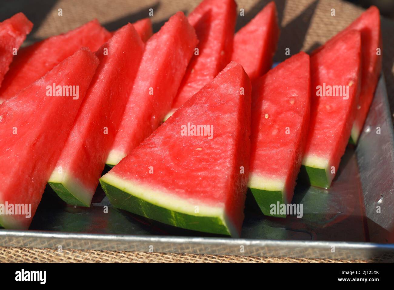 Watermelon triangle hi-res stock photography and images - Alamy