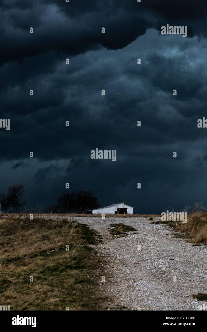 Argyle, Texas, USA. 21st Mar, 2022. Texas bad weather hits the Dallas