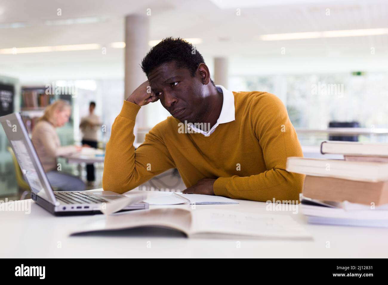 African american male preparing hi-res stock photography and images - Alamy