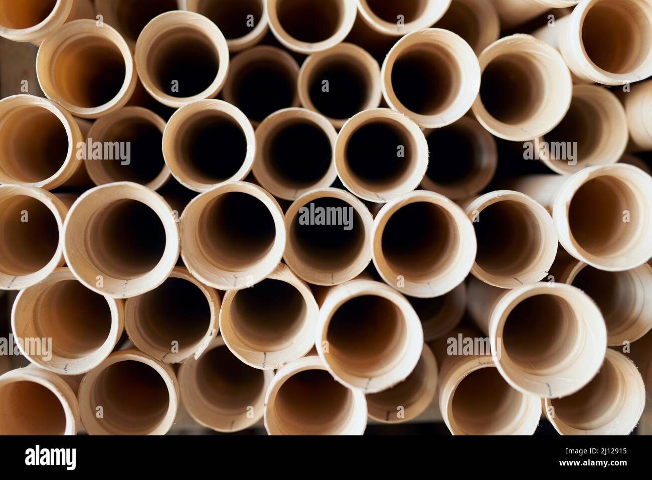 Equipped to build. Cropped shot of building materials in an industrial warehouse. Stock Photo
