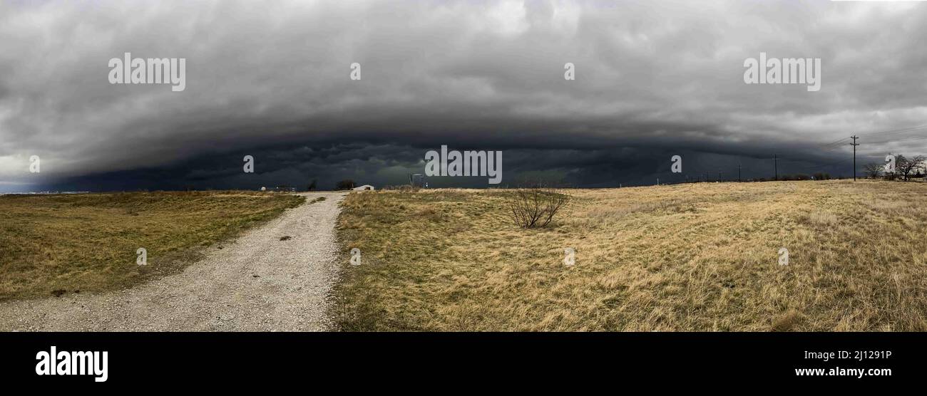 ARGYLE, TEXAS, USA. 21st Mar, 2022. Texas bad weather hits the Dallas