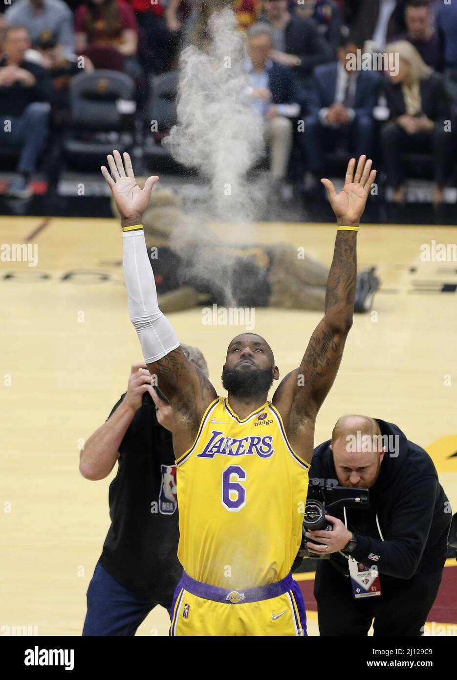 Cleveland United States 21st Mar 2022 Los Angeles Lakers LeBron 