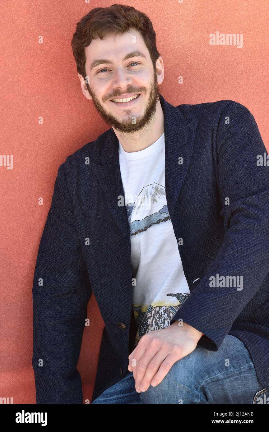 Roma, Italien. 21st Mar, 2022. Italian actor Alessandro Sperduti ...