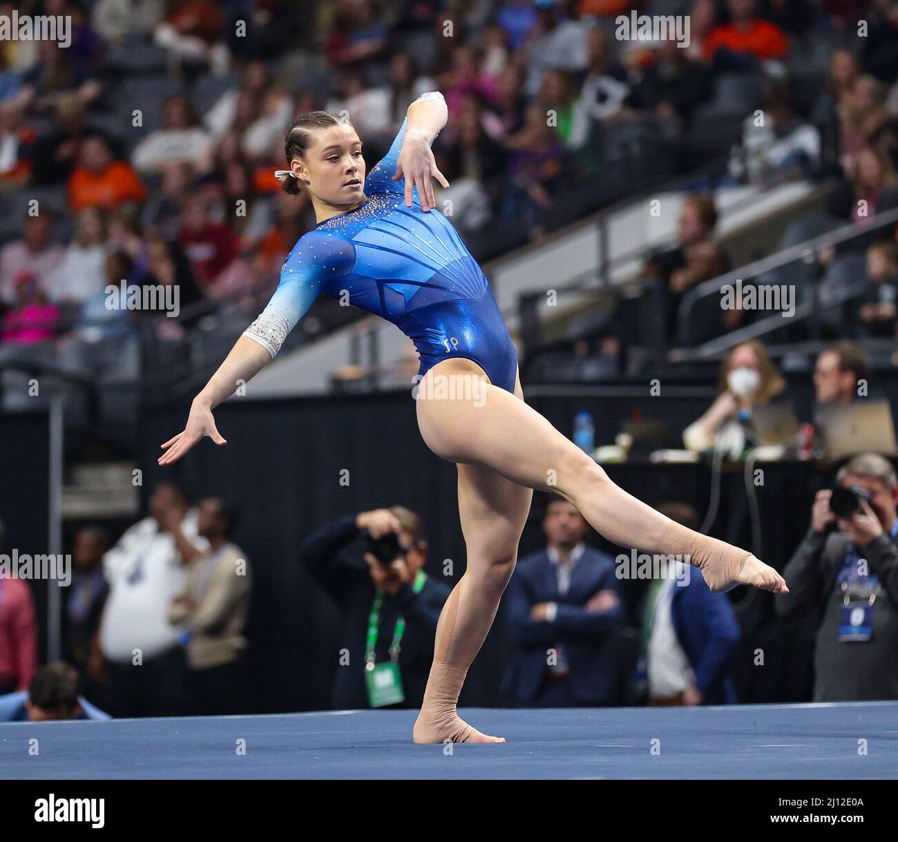Birmingham, AL, USA. 19th Mar, 2022. Florida's Megan Skaggs performs