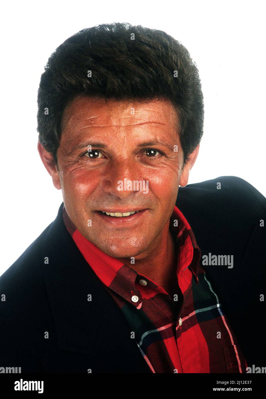 Frankie Avalon portrait session in studio in 1990 in California Credit