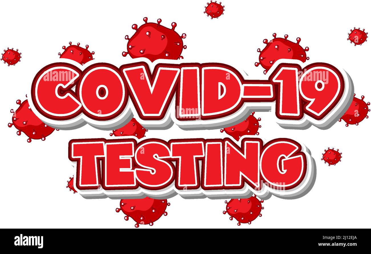 Covid testing sign Cut Out Stock Images & Pictures - Alamy