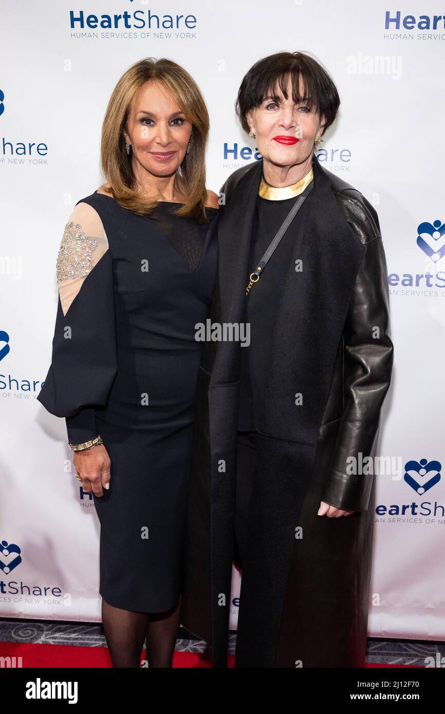 New York, USA. 21st Mar, 2022. (L-R) Rosanna Scotto and Linda Dano attend The 2022 HeartShare Spring Gala at the Ziegfeld Ballroom in New York, New York, on Mar. 21, 2022. (Photo by Gabriele Holtermann/Sipa USA) Credit: Sipa USA/Alamy Live News Stock Photo