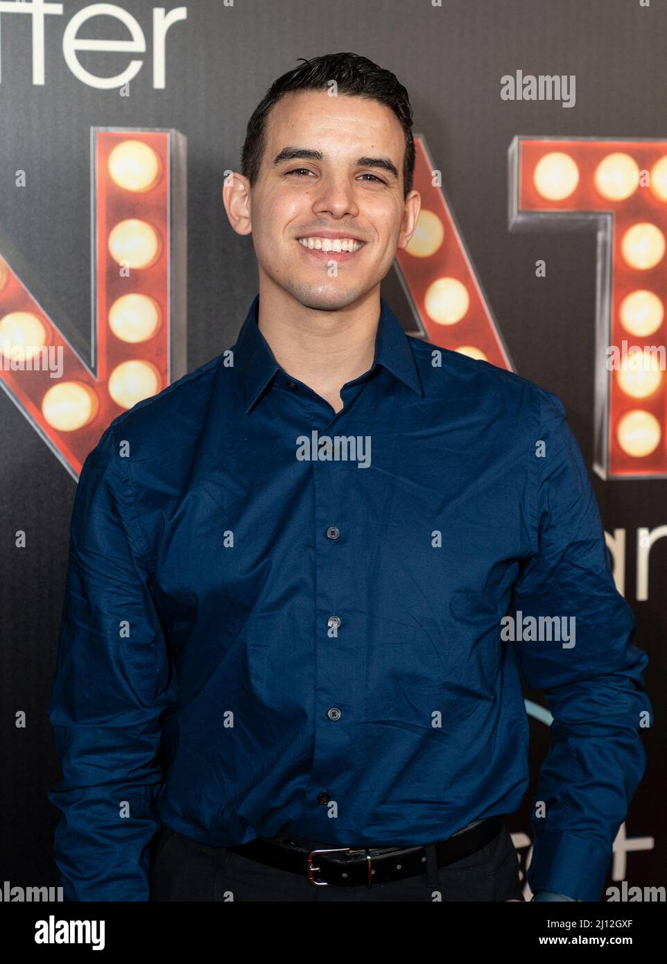 March 21, 2022, New York, New York, United States: David Guzman attends special screening of Disney's ''Better Nate Than Ever'' at AMC Empire Theater  (Credit Image: © Lev Radin/Pacific Press via ZUMA Press Wire) Stock Photo