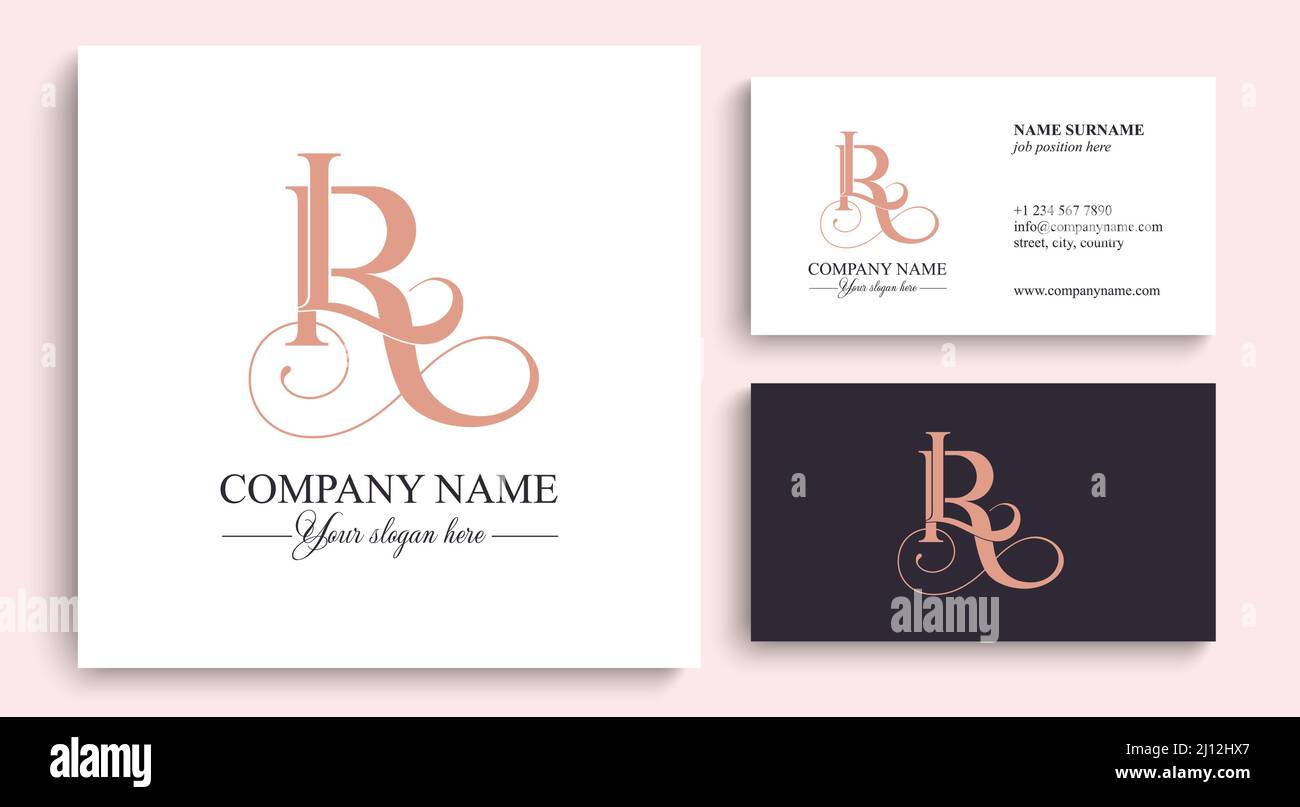 LR, RL logo or monogram. LR, RL Letters of the alphabet Initials ...