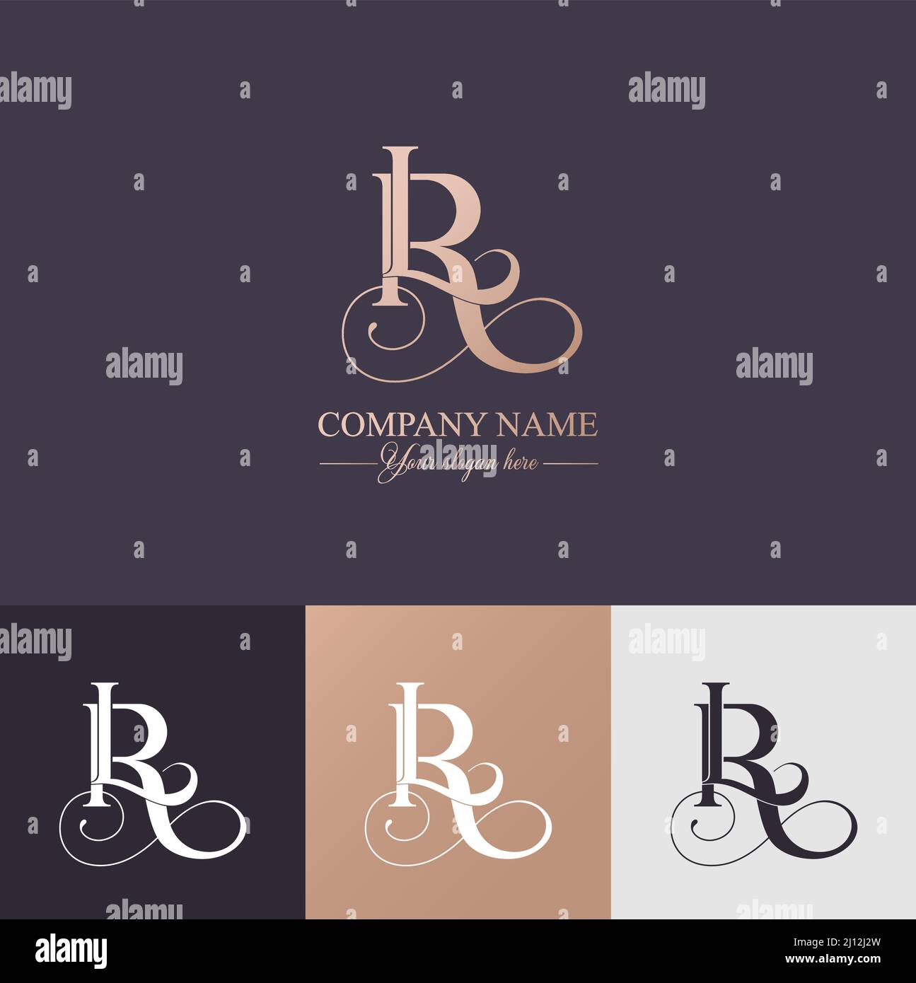 LR, RL logo or monogram. LR, RL Letters of the alphabet Initials ...