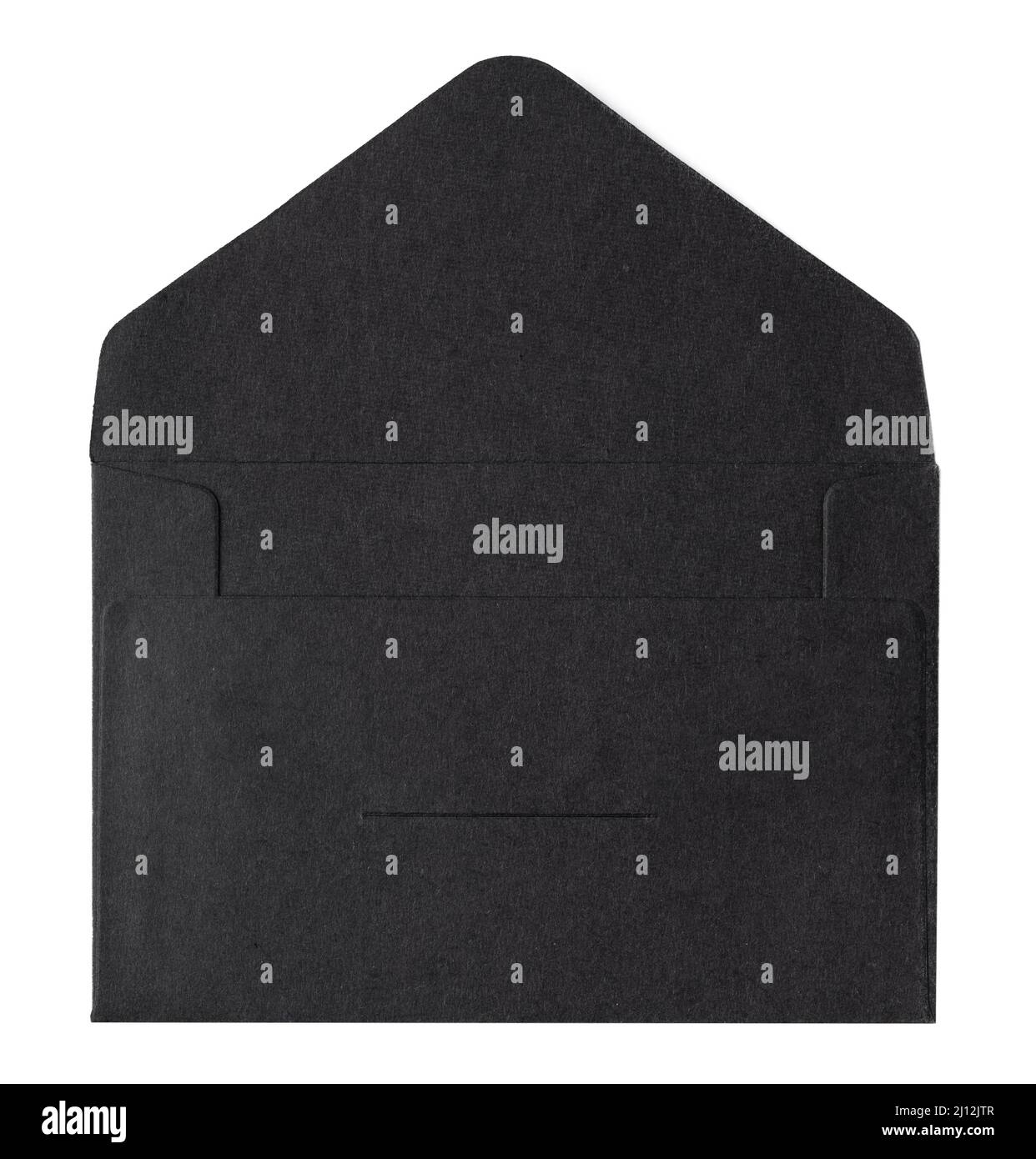 Black Envelope isolated on a white background Stock Photo - Alamy