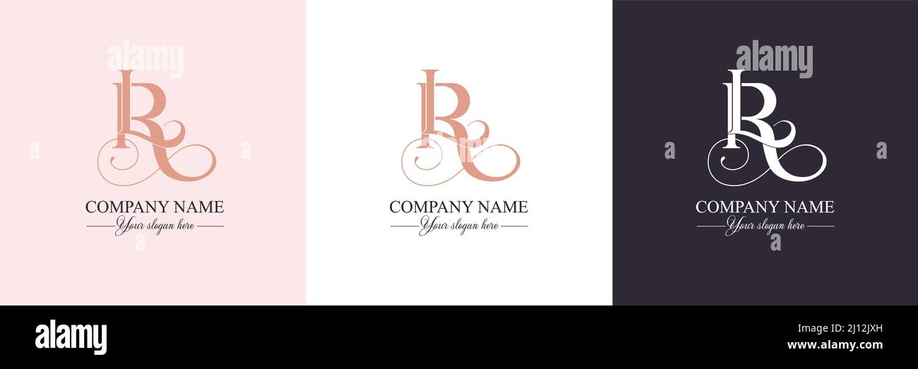 LR, RL logo or monogram. LR, RL Letters of the alphabet Initials ...