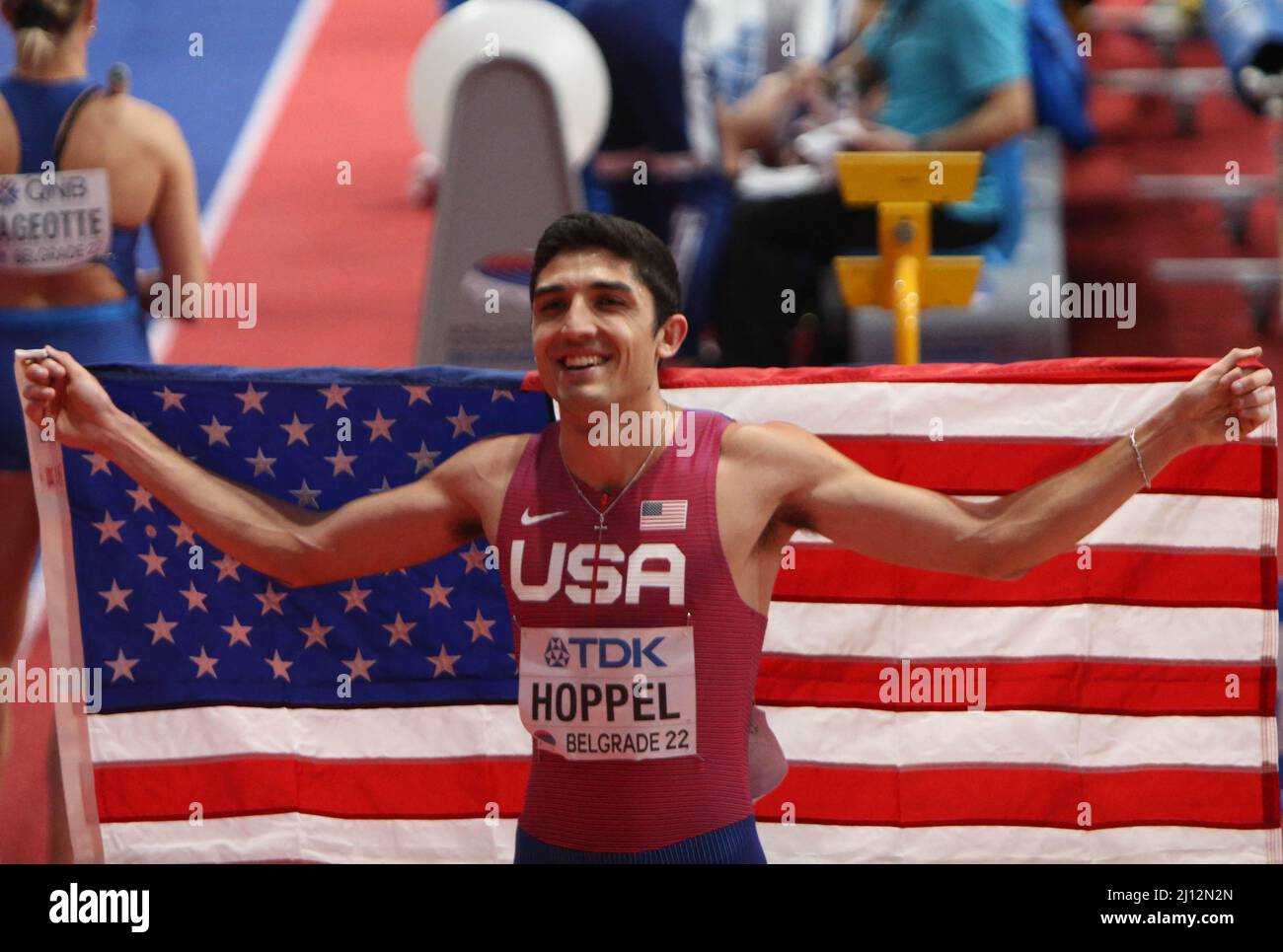 Bryce HOPPEL of USA Finale 800 M Men during the World Athletics Indoor