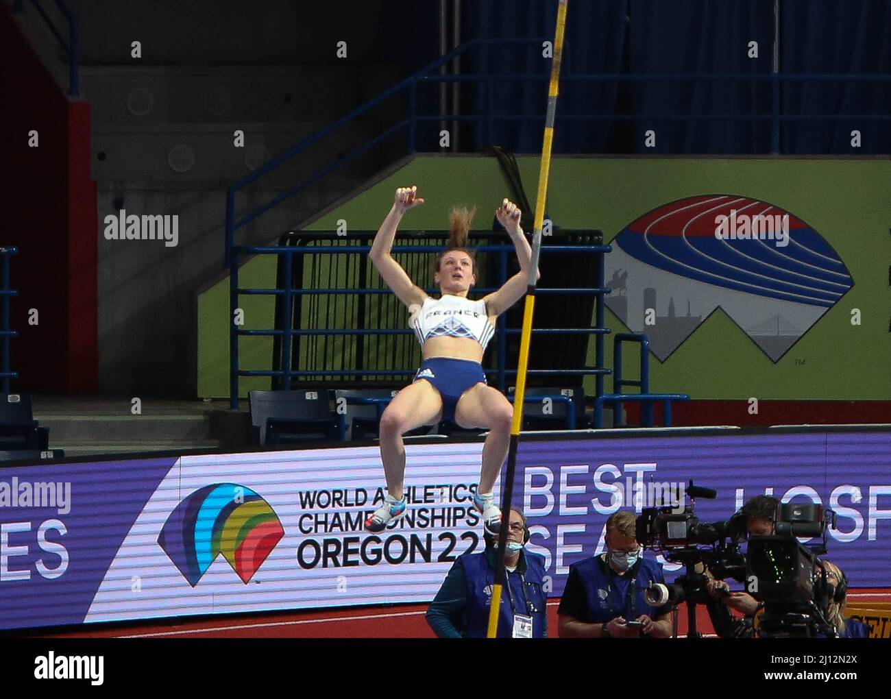 Margot CHEVRIER of France Finale Pole Vault Women during the World