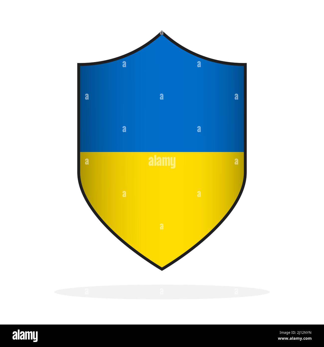 Shield ukrainian flag on Stock Vector Images - Alamy