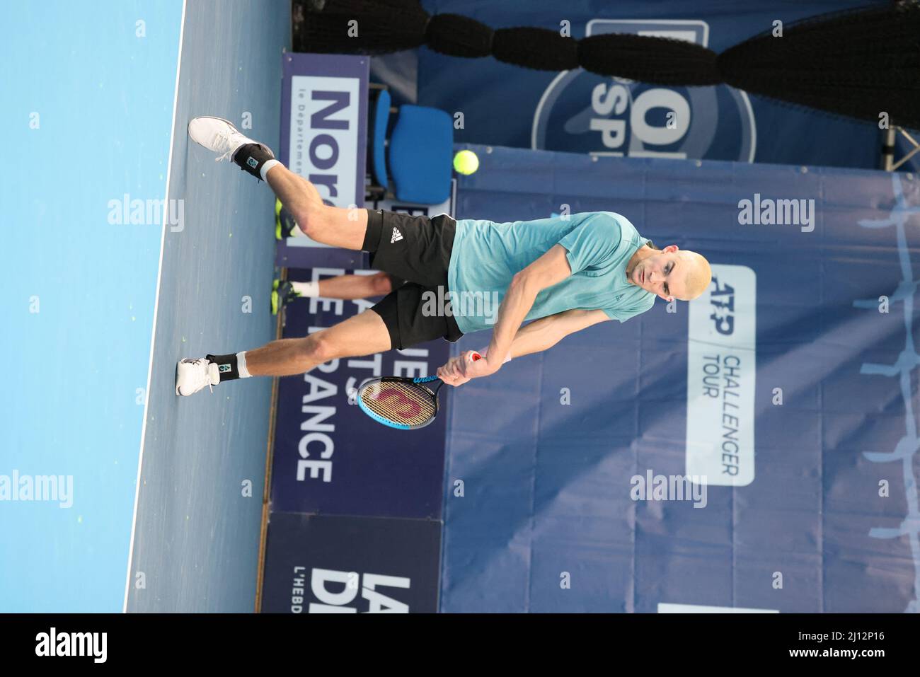 Henri Squire during the Play In Challenger 2022, ATP Challenger Tour tennis tournament on March 21, 2022 at Tennis Club Lillois Lille Metropole in Lille, France - Photo Laurent Sanson/DPPI/LiveMedia Stock Photo