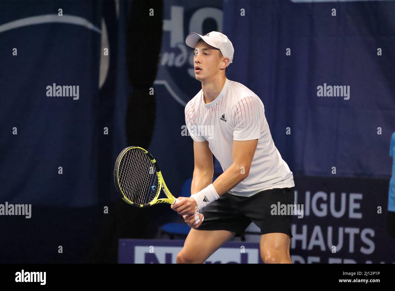 Antoine Hoang during the Play In Challenger 2022, ATP Challenger Tour tennis  tournament on March 21, 2022 at Tennis Club Lillois Lille Metropole in  Lille, France - Photo: Laurent Sanson/DPPI/LiveMedia Stock Photo - Alamy