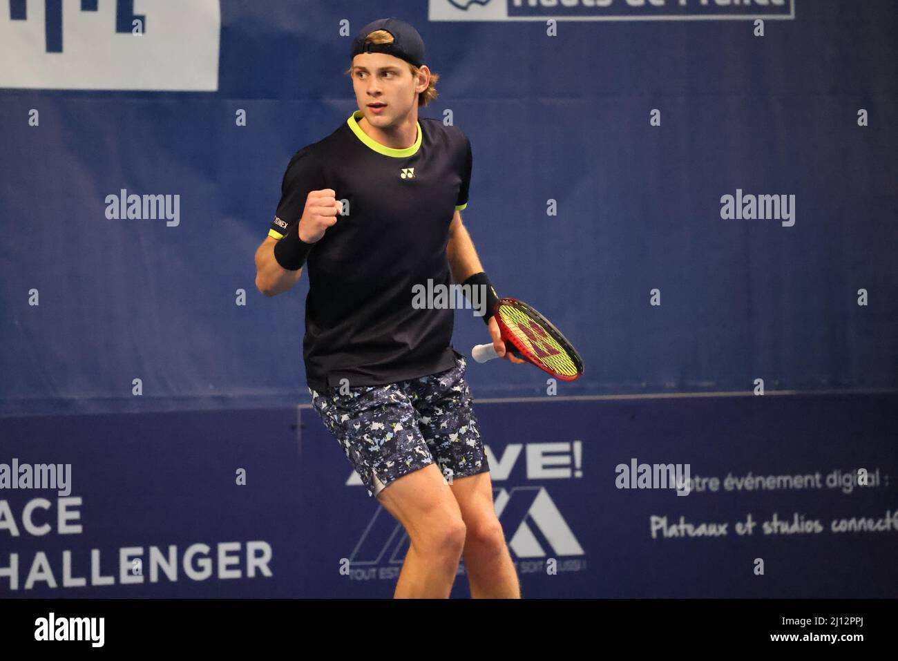 Zizou Bergs during the Play In Challenger 2022, ATP Challenger Tour tennis  tournament on March 21, 2022 at Tennis Club Lillois Lille Metropole in  Lille, France - Photo: Laurent Sanson/DPPI/LiveMedia Stock Photo - Alamy