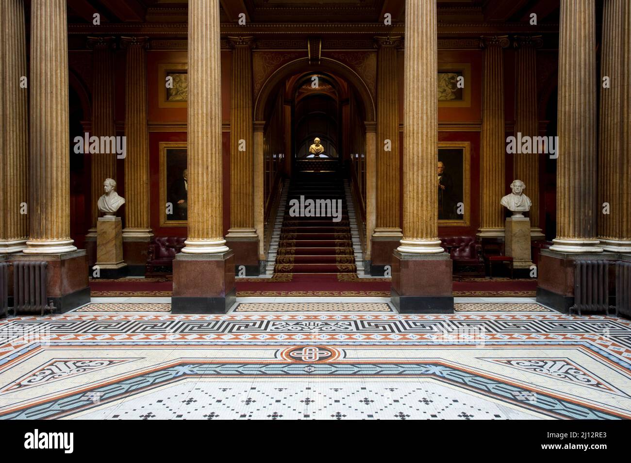 The entrance hall of The Reform Club, London Stock Photo Alamy