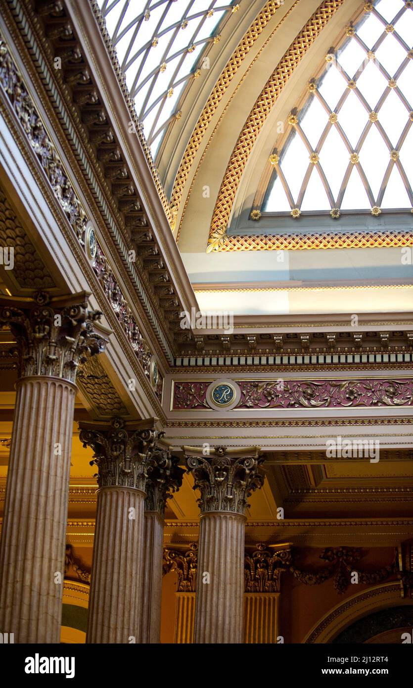 The entrance hall of The Reform Club, London Stock Photo Alamy