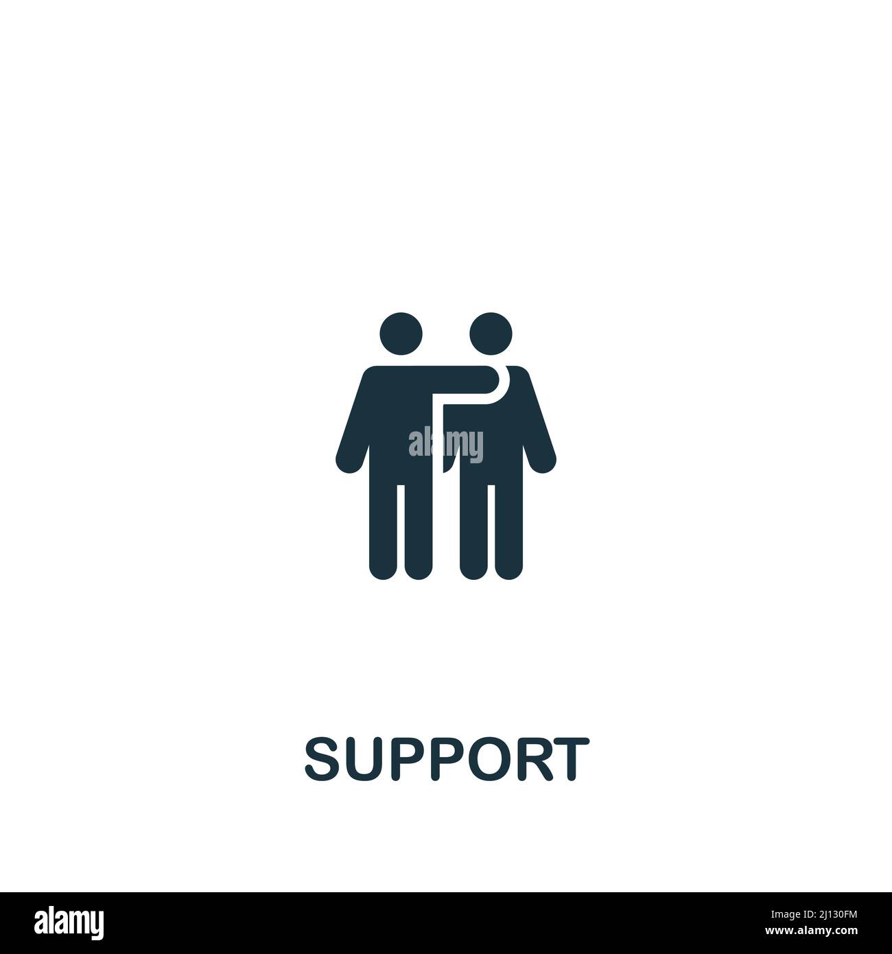Support icon. Monochrome simple icon for templates, web design and ...