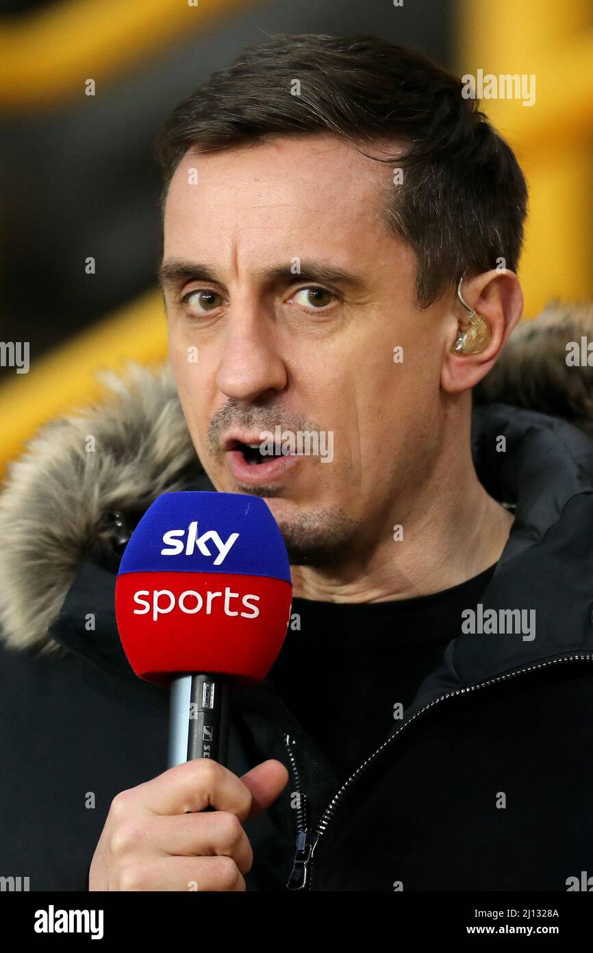 GARY NEVILLE, SKY SPORTS PRESENTER, 2022 Stock Photo - Alamy