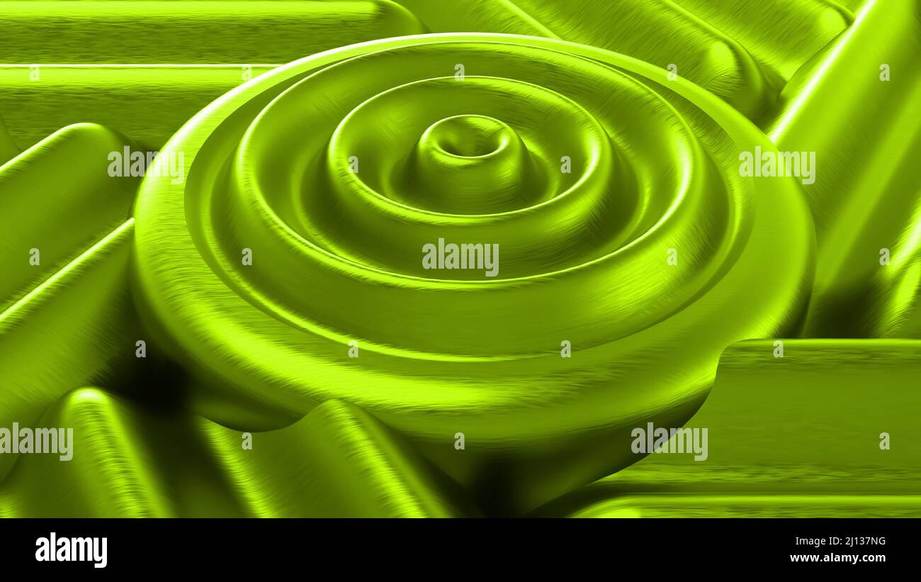 Illustration of textured drops green in background in pattern 3d render ...