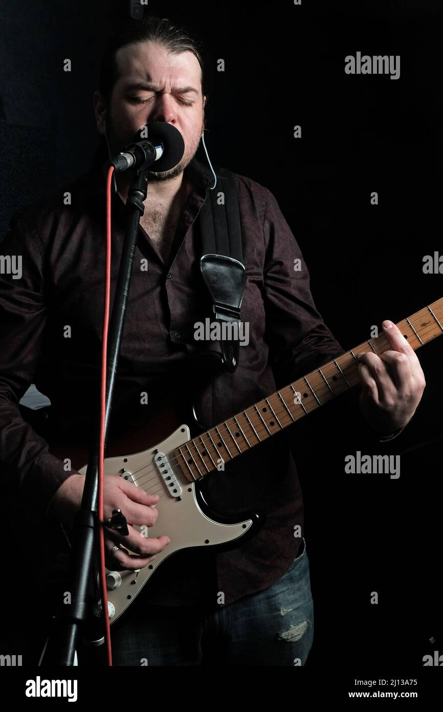 Mikey Murphy - Lead Vocals and Guitar for SymhaTree Stock Photo