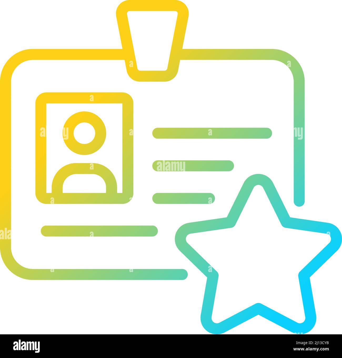 Personal bonus gradient linear vector icon Stock Vector