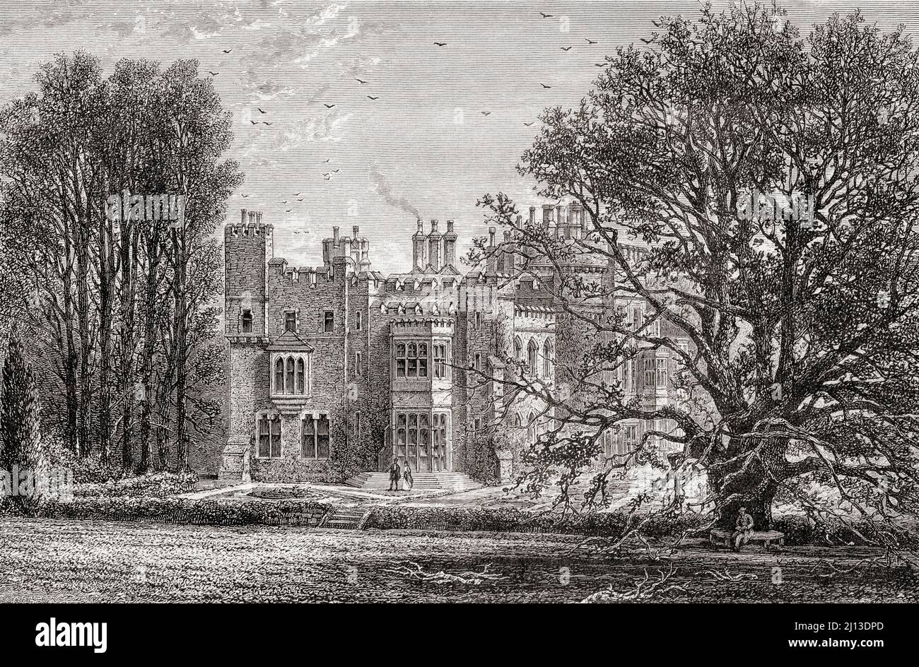 Hawarden Castle, Hawarden, Flintshire, Wales. It was the estate of the
