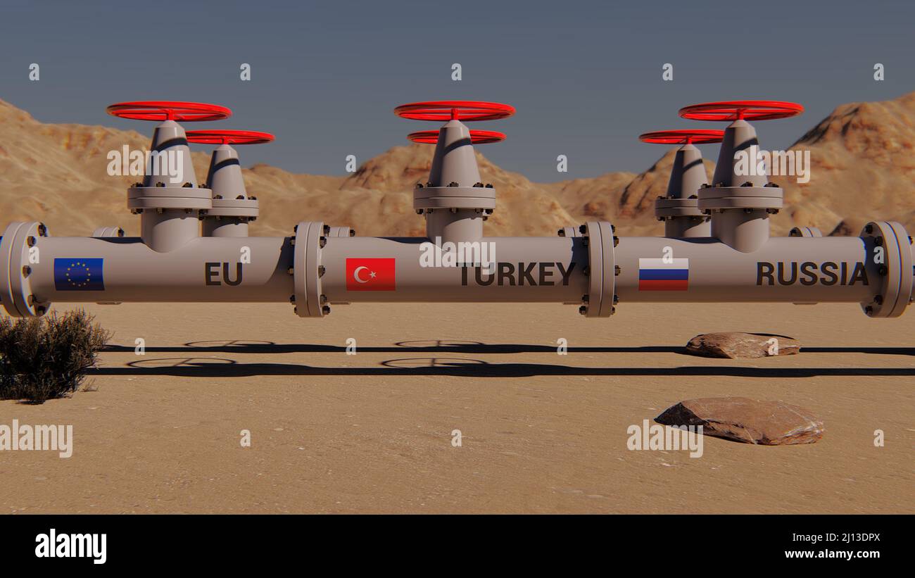 Pipeline with flag turkey hires stock photography and images Alamy