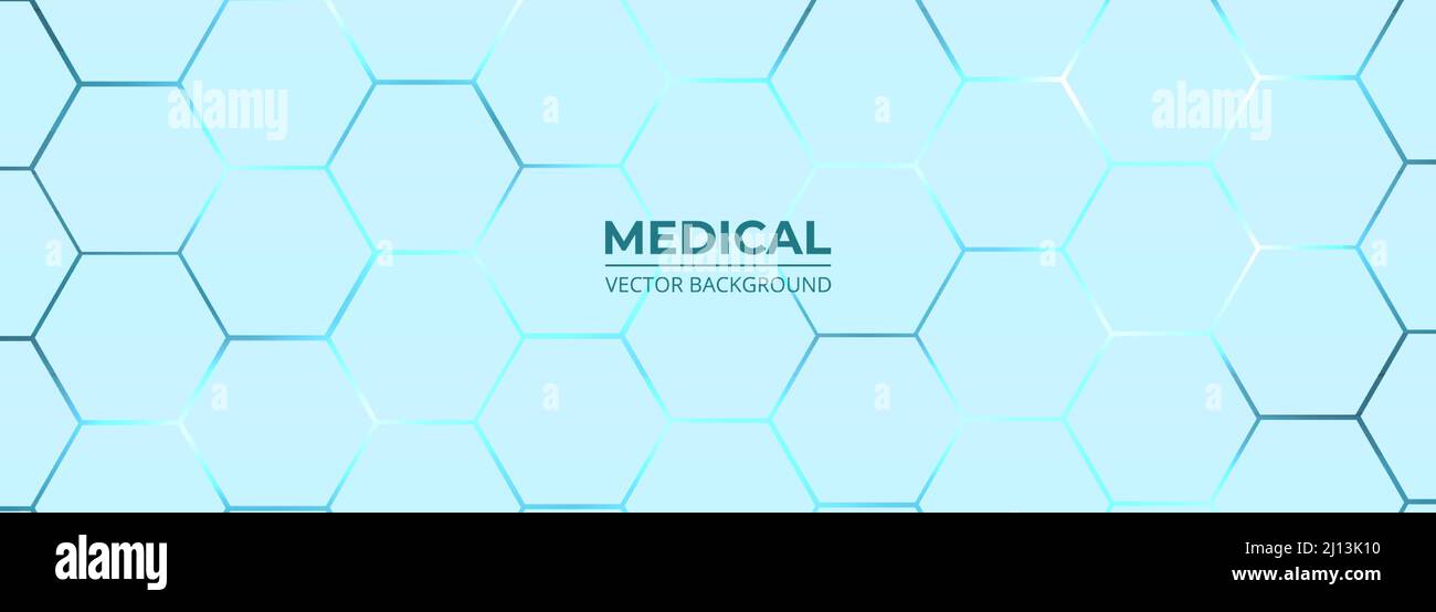Light blue abstract wide medical background science concept with ...