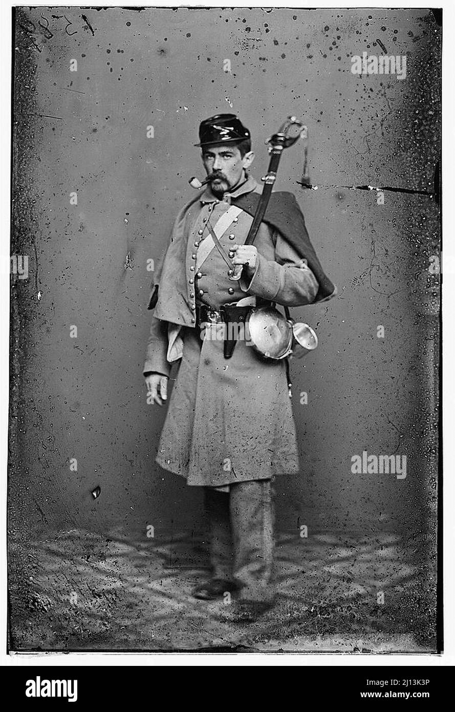 Vintage photo from the American Civil War 1860s Stock Photo