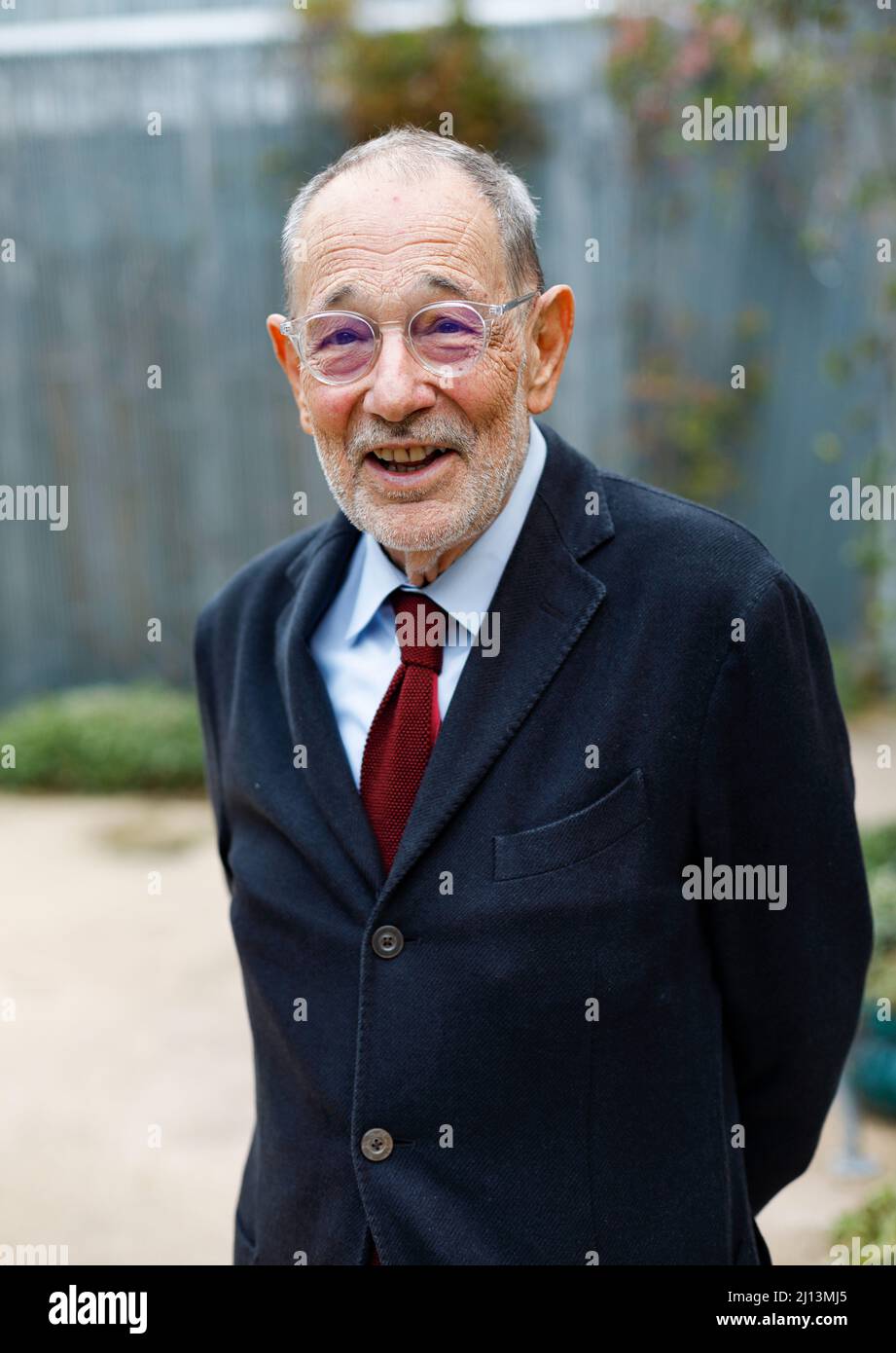 Half-length portrait of Javier Solana, politician, diplomat, professor and physicist. Stock Photo
