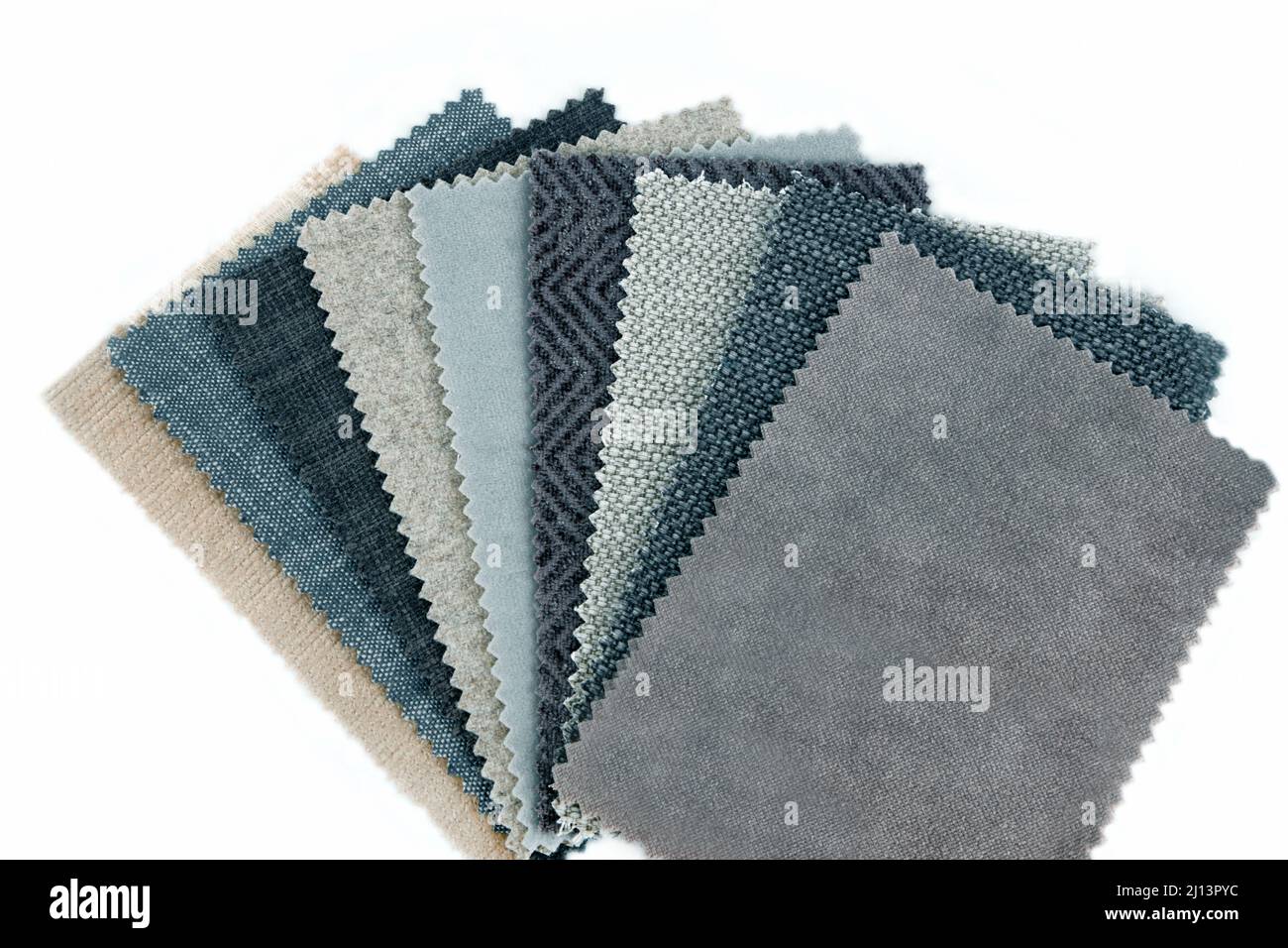 closeup of fabric swatches choice for interior design Stock Photo - Alamy