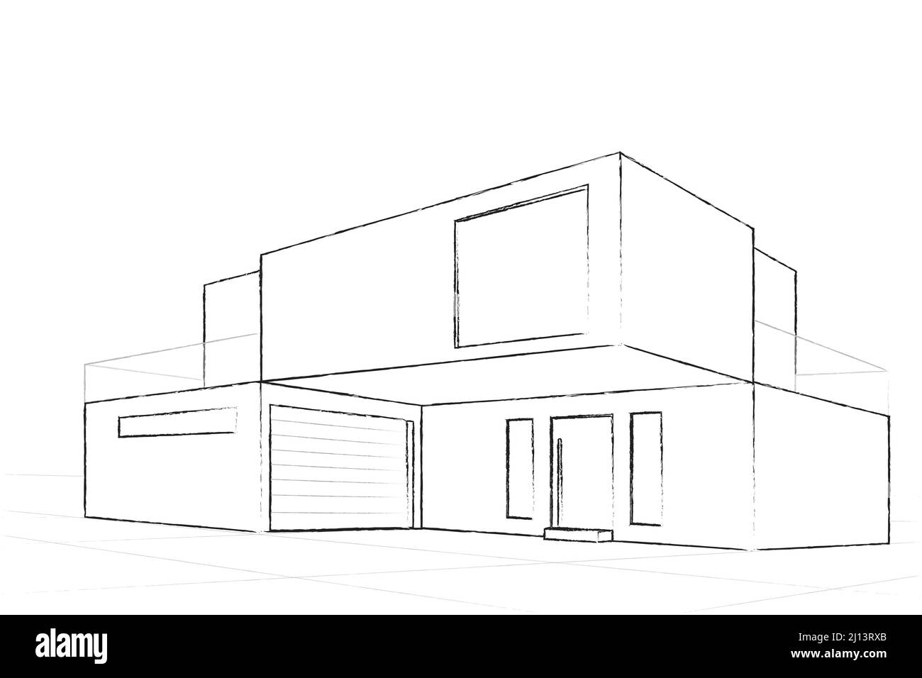 Villa Dessin De Maison Moderne Facile Architectural drawing house modern hi-res stock photography and images - Alamy
