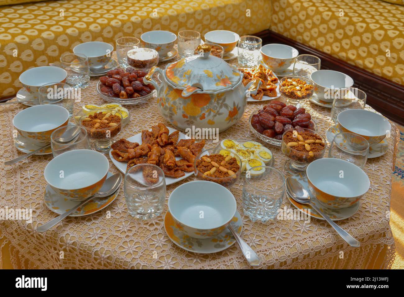 Moroccan Iftar Recipes for Ramadan Stock Photo Alamy