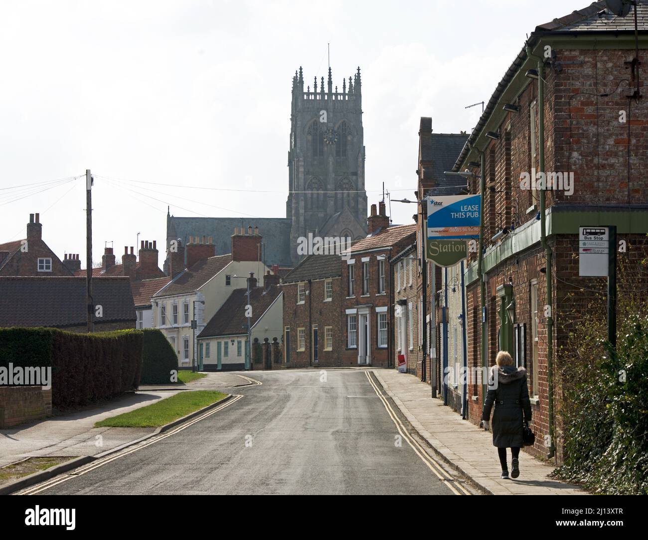 Soutter Gate (the B1240), Hedon, East Yorkshire, England UK Stock Photo