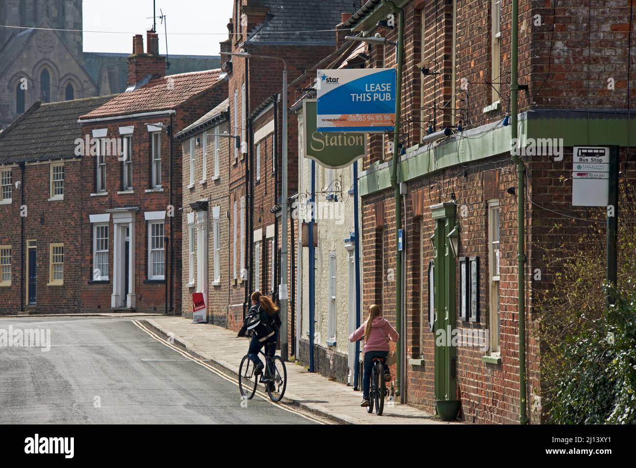 Soutter Gate (the B1240), Hedon, East Yorkshire, England UK Stock Photo